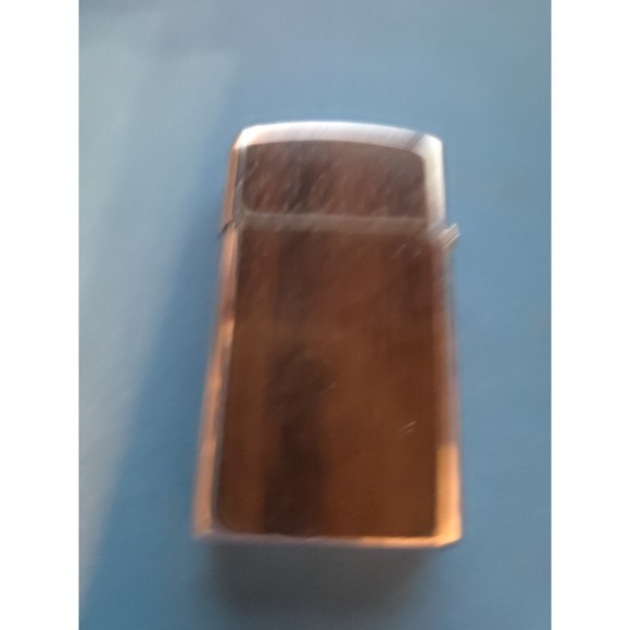 VINTAGE ZIPPO LIGHTER WOOD GRAIN STYLE FINISH - MONOGRAM Slim Line No Monogram - Picture 3 of 4